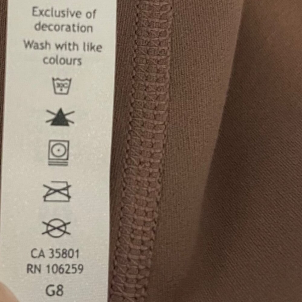 Lululemon Women Wide Leg Crop Pants Size 12 Brown Athleisure Yoga Gym Comfort - Picture 6 of 10
